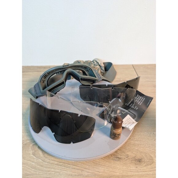 ESS Goggles With 4 Lenses Padding Strap Op Drips Military Clear Shade - Picture 1 of 5